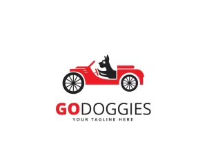 Go Doggies Logo Template