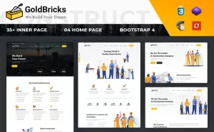 GoldBricks - Construction Agency Website Template