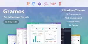 Gramos - Responsive Admin Dashboard Template