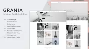Grania Portfolio - Minimal Portfolio & Blog WordPress Theme ...