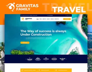 Gravitas - Travel Moto CMS 3 Template - TemplateMonster