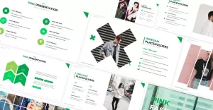 Green Fashion Powerpoint Template