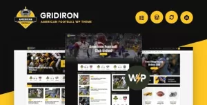 Gridiron  American Football & NFL Superbowl Team WordPress Theme