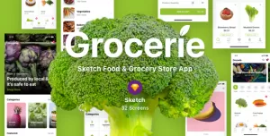 Grocerie - Sketch Food & Grocery Store App