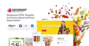 Grocmart - Grocery Store Multipage Classic HTML Website Template