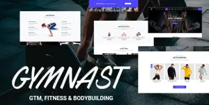 Gymnast - GYM, Fitness, Bodybuilding, Yoga and Nutrition Bootstrap 4 Template