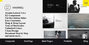 Haswell - Multipurpose One & Multi Page Joomla Template