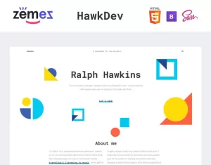HawkDev - Web Developer Portfolio Website Template