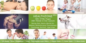 Health zone HTML Template