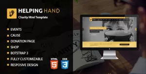 Helping Hand  Charity Donation HTML Template
