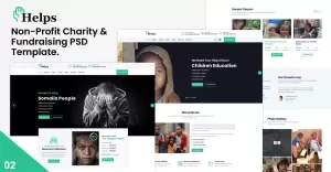 Helps -Non-Profit Charity & Fundraising PSD Template