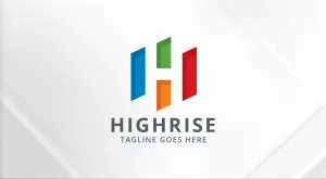 High - Rise Building - Letter H Logo - Logos & Graphics