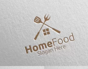 Home Food  for Restaurant or Cafe 29 Logo Template