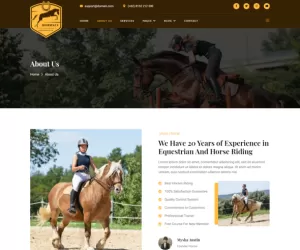 Horrses – Equestrian & Horse Riding Club Elementor Template Kit