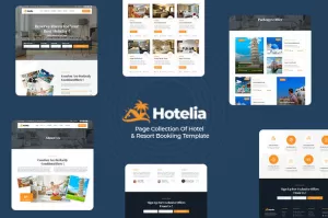 Hotelia - Hotel & Resort Booking Elementor Template Kit