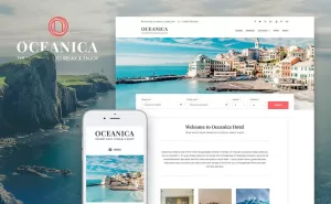 Hotellbokning WordPress-tema - Oceanica - TemplateMonster