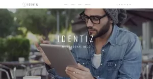 Identiz - Personal Blog WordPress Theme - TemplateMonster