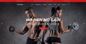 Intense Gym Website Template