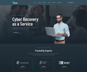Intera - Cybersecurity Elementor Pro Full Site Template Kit