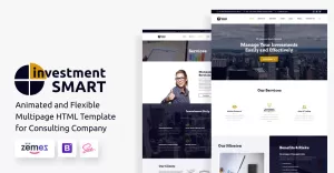 Investment Smart - Investment Management Company Website Template
