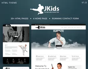 JKids - Judo Karate and Martial Art HTML Website Template