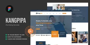Kangpipa - Plumbing Services Figma Template