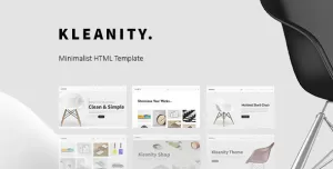 Kleanity - Minimalist HTML Template / Creative Portfolio