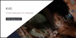Klee - vCard / Resume / CV Template