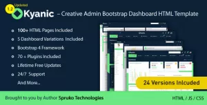 Kyanic – Creative Admin Multipurpose Responsive Bootstrap Dashboard HTML Template