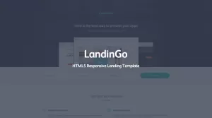 LandinGo - HTML5 Responsive Landing Template - Themes ...