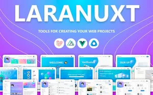 Laranuxt - Laravel, NuxtJS och VueJS Admin Template Theme