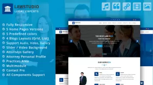 LawStudio - Lawyer and Law Firm Joomla Template - Themes ...