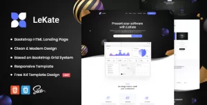LeKate - Saas and Software HTML Landing Page