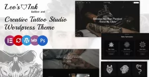 Leoink - Creative Tattoo Studio Elementor Wordpress Theme