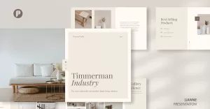 Lianne – Creamy Simple Minimalist Furniture Company Presentation