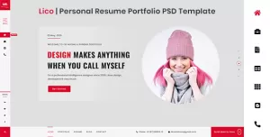 Lico  Personal/Portfolio/Resume Template