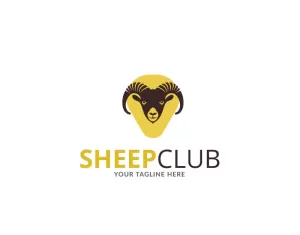 Little Sheep Club Logo Template