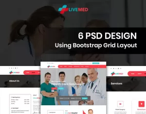 Livemed - Medical Service PSD Template - TemplateMonster