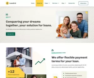 LoanGrid - Loans & Financing Elementor Pro Template Kit