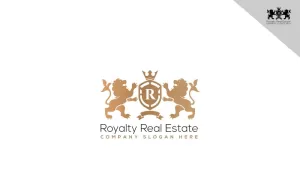 Luxury Royalty Real Estate Logo Template - TemplateMonster