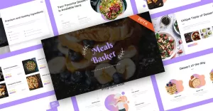 Meals Food Creative PowerPoint Template - TemplateMonster