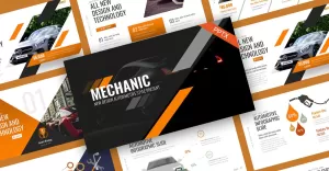 Mechanic Automotive PowerPoint Template - TemplateMonster