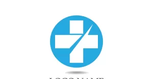 Medical cross Hospital logo vector symbol design v10
