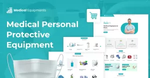 Medical Protective Equipment eCommerce WordPress Theme With AI Content Generator