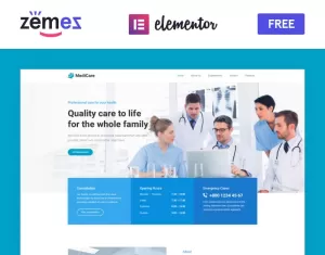 MediCare - FREE medical doctor WordPress Theme