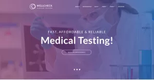 MediCheck - Medisch laboratorium responsief WordPress-thema