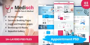 Medisch health care appointment PSD template