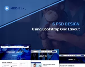 Meditex - Medical PSD Template