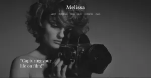 Melissa - Umění a fotografie a portfolio fotografů a fotografické studio responzivní téma WordPress