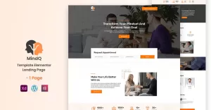 MindQ - Psychologists Ready to Use Elementor Landing Page